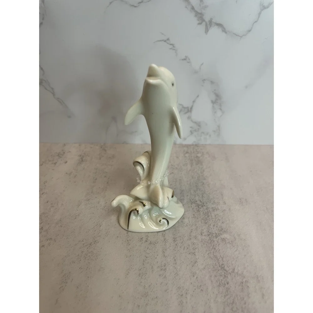 Lenox Dolphin Figurine, 24K Gold Trim, Handcrafted, Small 4